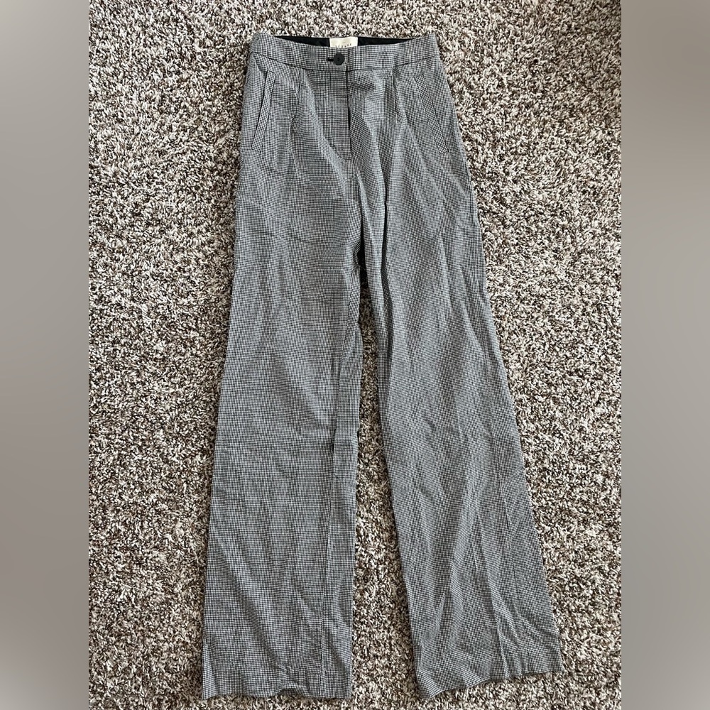 Sezane Houndstooth Trousers